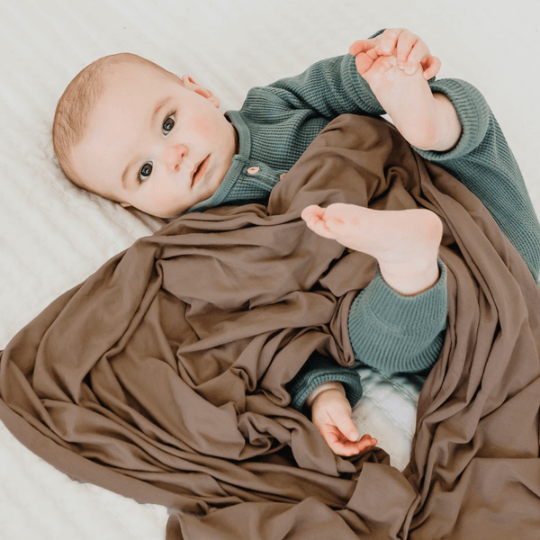 Knit Swaddle Blanket - Gobi