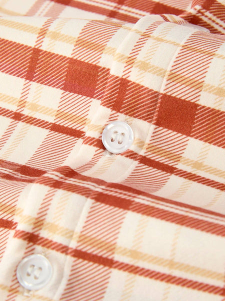 Thanksgiving Plaid Long Sleeve Top