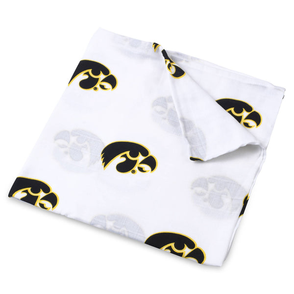 University of Iowa Muslin Swaddle Blanket