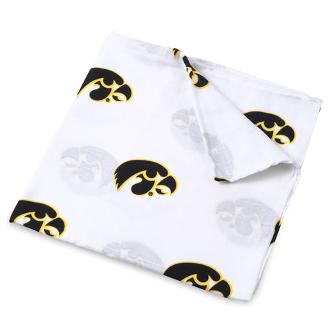 University of Iowa Muslin Swaddle Blanket