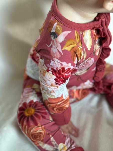 Autumn Fairy Blooms Convertible Ruffle Zippee