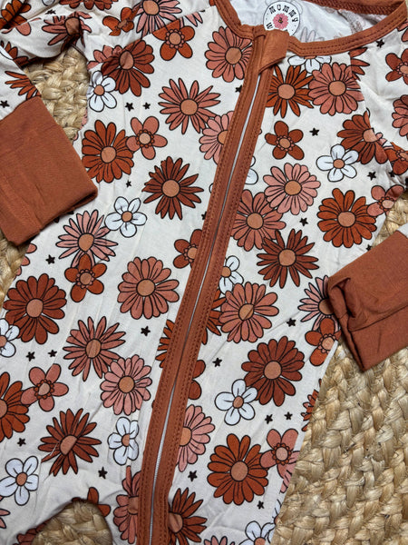 Fall Floral Bamboo Zippie