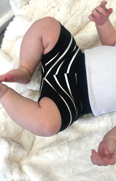 Black Stripe Shorties