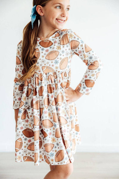 Football Friday L/S Pocket Twirl Dress