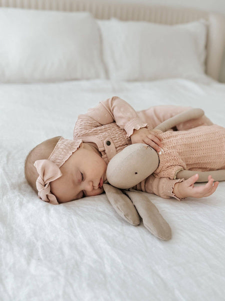 Rosewater Dots | Organic Smocked Zipper Footie