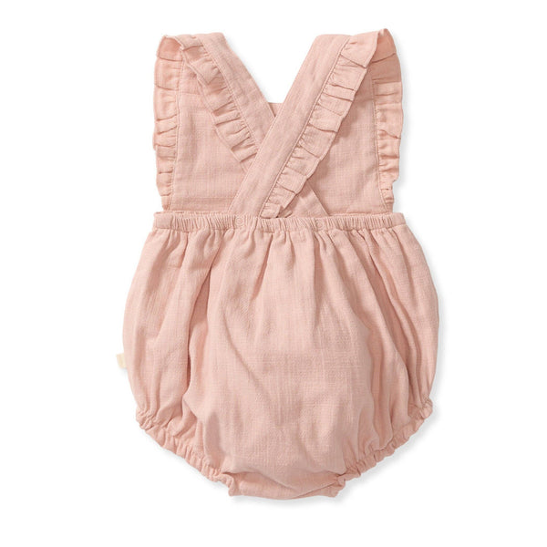 Smokey Rose Gauze Pink Romper