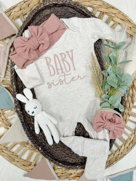 Baby brother baby sister romper | little sibling baby outfit