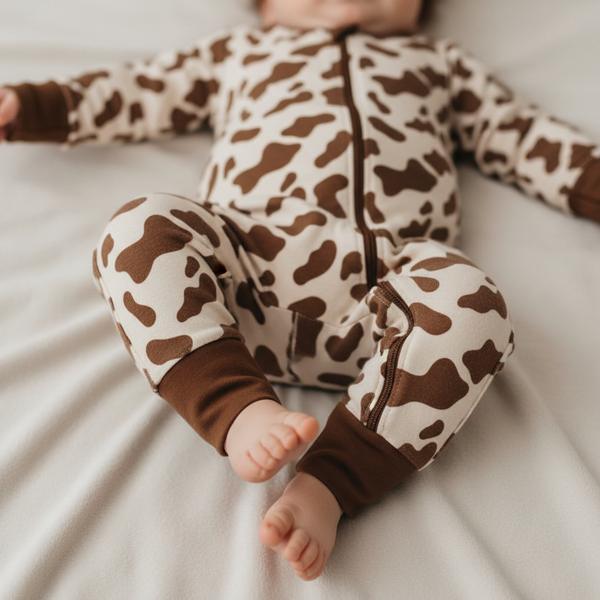 Brown Cow Bamboo Zippie