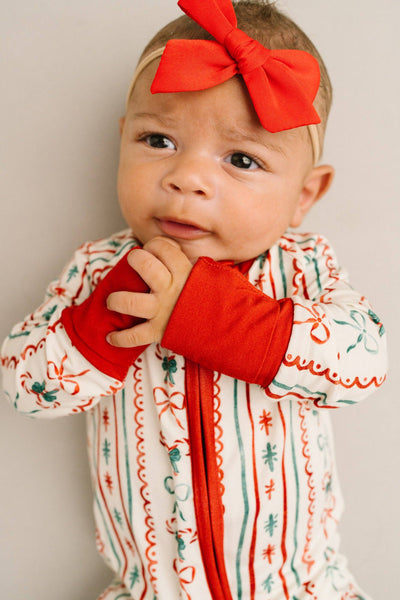 Christmas Dainty Bow Bamboo Sleeper