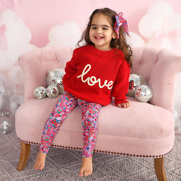 Love Red SWEATER Valentines Baby Toddler Kids Clothing Top