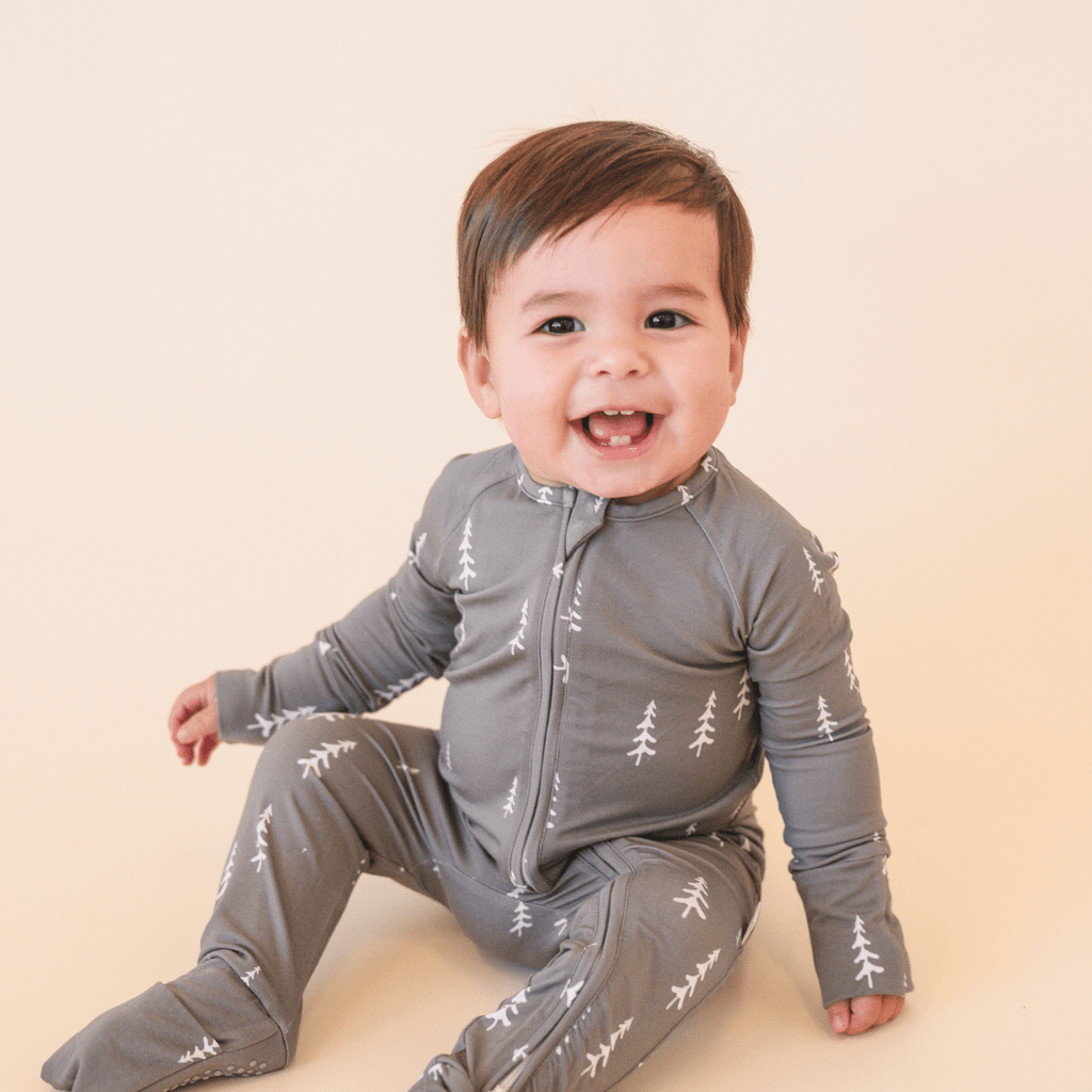 Forest Tree 2-Way Convertible Zip Romper | (0-24m)