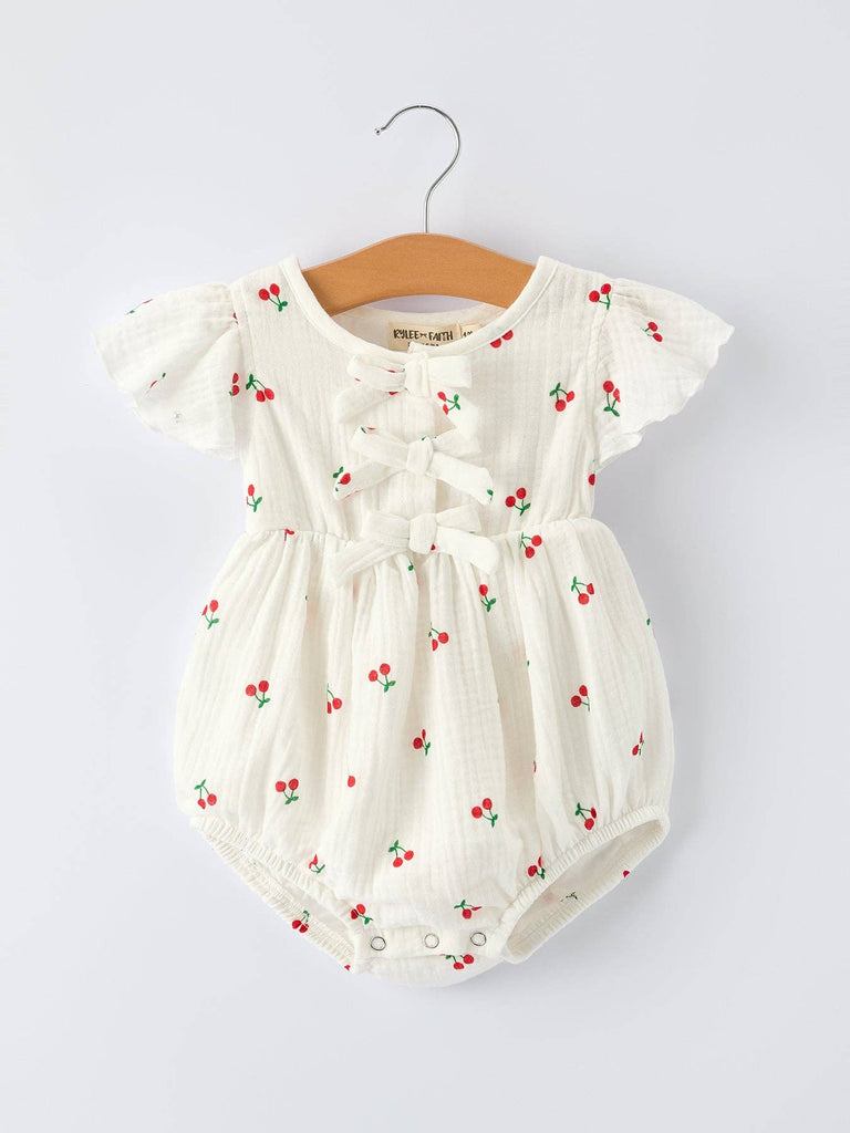 Baby Girl Cherry Romper