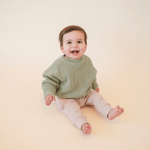 Chunky Knit Oversized Sweater | Sage