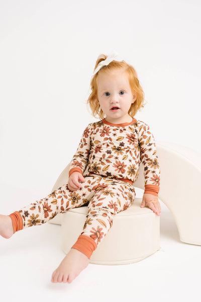 Cozy Fall Floral Bamboo Set