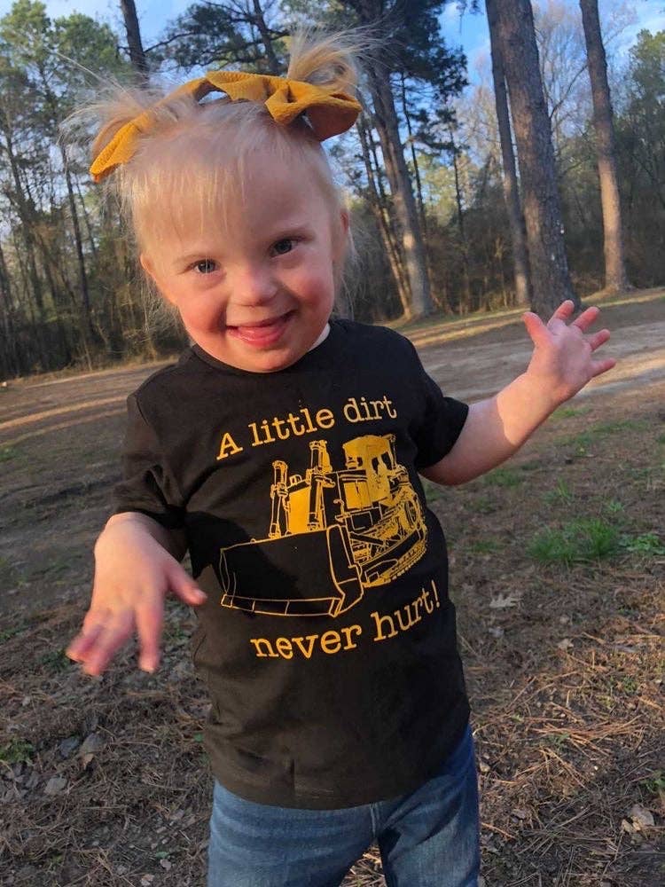 A Little Dirt Never Hurt Black Truck Tee