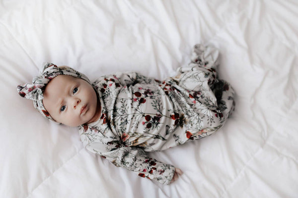 Floral Flower Knotted Gown