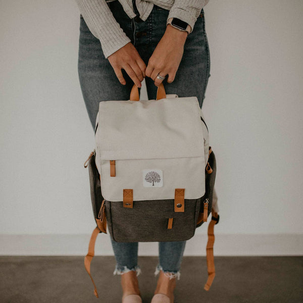 Birch Bag - Diaper Backpack in Cream