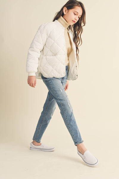 TWEEN KIDS GIRLS QUILTED JACKET (7-14)