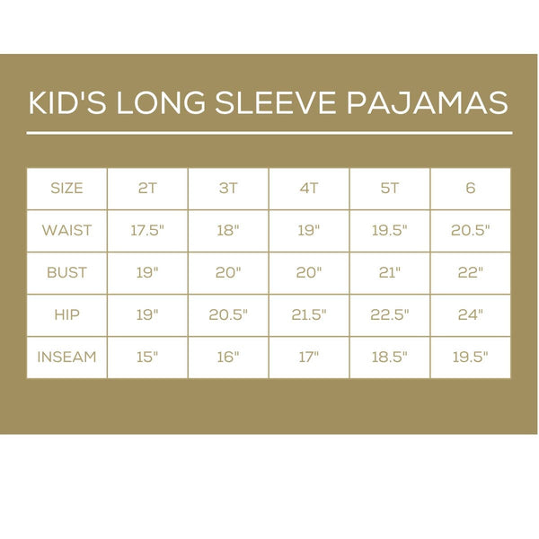 Kid's Woodsy Deer Long Sleeve Pajamas   Hunter Green/Dark Green   -Asst.