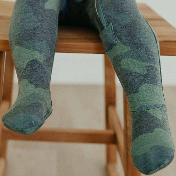 Zip-Up Footie Pajama - Hunter