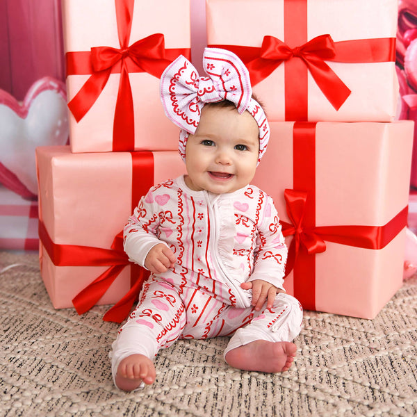 Hallie RUFFLE ZIP Valentines Day Bamboo