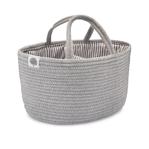 Rope Diaper Caddy - Gray