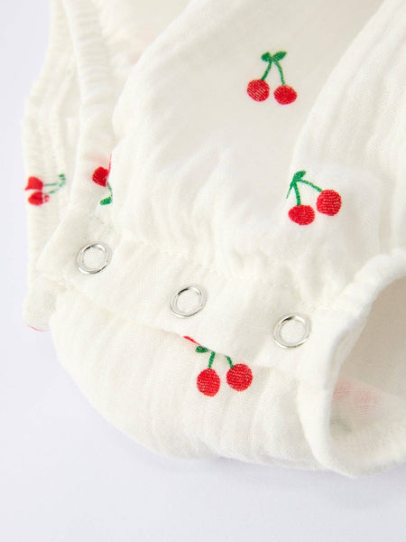 Baby Girl Cherry Romper