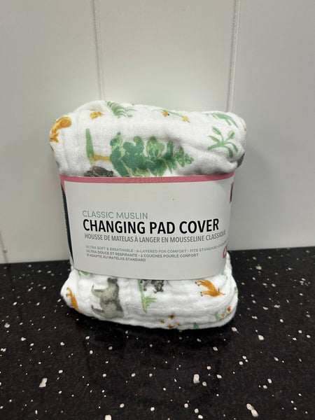 Forest Friends Classic Muslin Changing Pad Cover