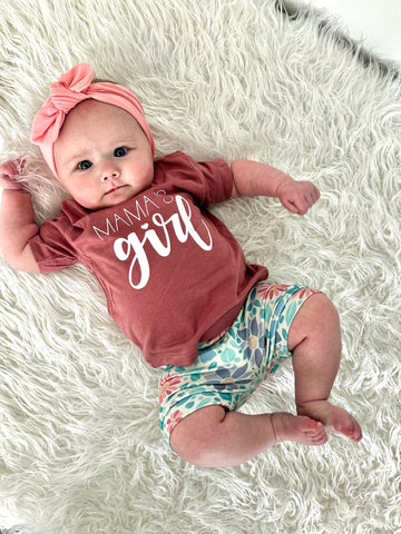 Retro Spring Floral Baby+Toddler Shorties