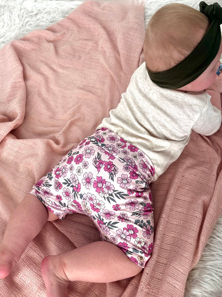 Claire Floral Baby+Toddler Shorties