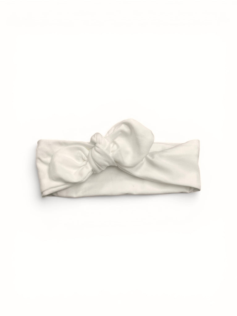 Knot bow headband - ivory