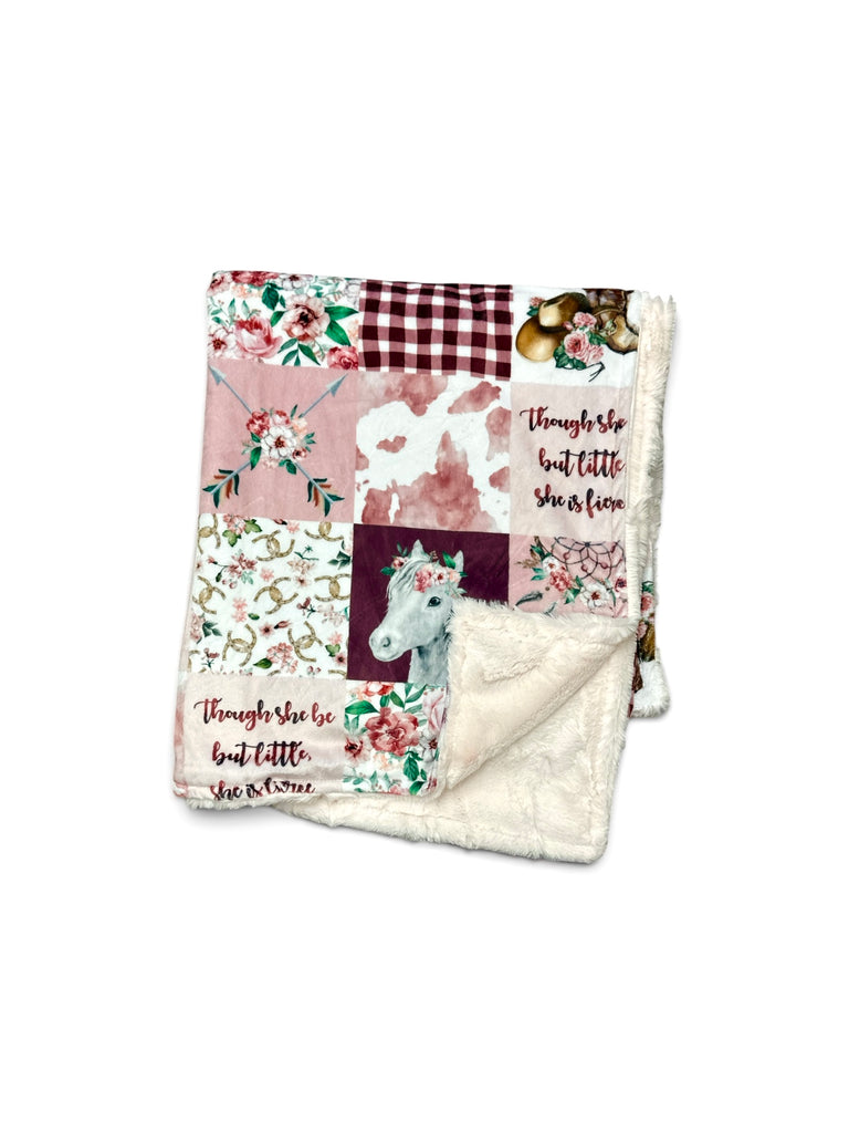 Western Boho • Toddler Sized Minky Blanket