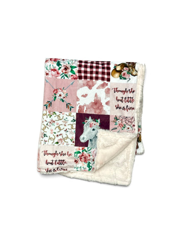 Western Boho • Toddler Sized Minky Blanket