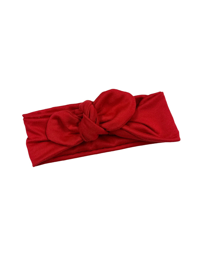 Knot bow headband - Red