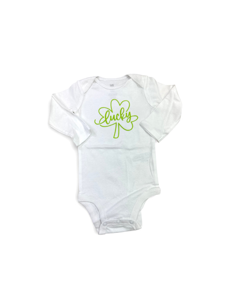 Lucky • Shamrock • St. Patrick’s Day • infant bodysuit