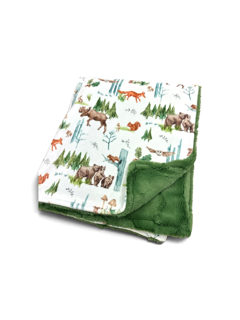 Wilderness • Toddler Sized Minky Blanket