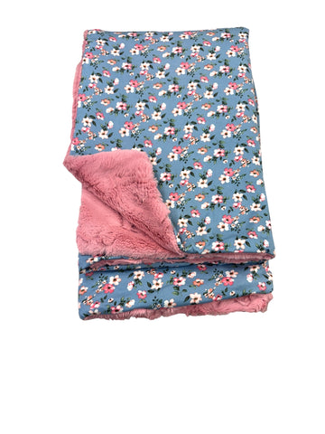 Grace floral • Baby Sized Minky Blanket