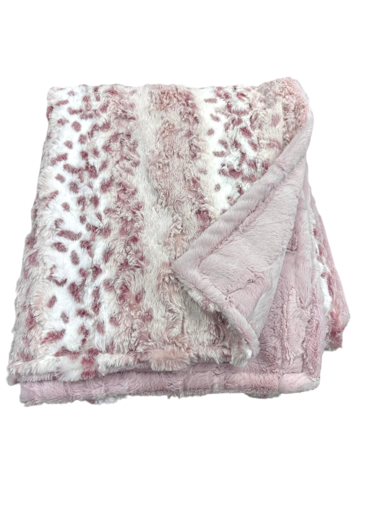 Lynx Wildrose • Toddler Sized Minky Blanket