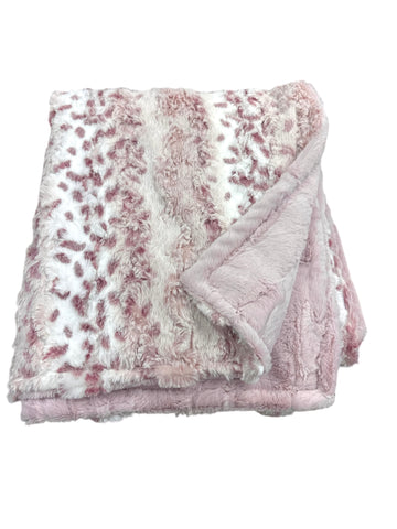 Lynx Wildrose • Toddler Sized Minky Blanket