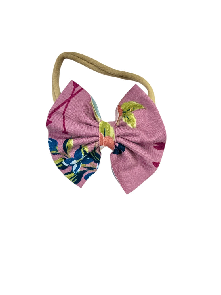 Purple Boho Nylon Bow
