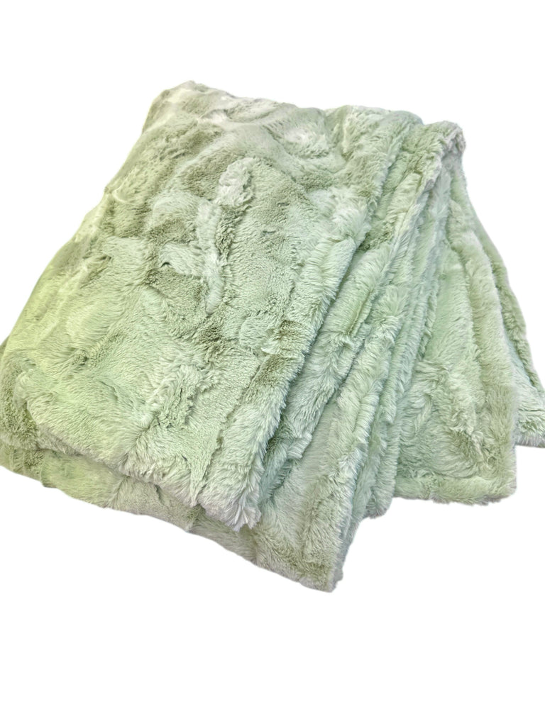 Green Apple • Adult Sized Minky Blanket