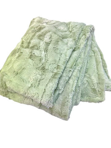 Green Apple • Adult Sized Minky Blanket