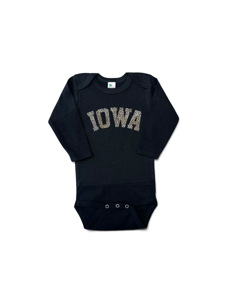 Iowa leopard • baby bodysuit