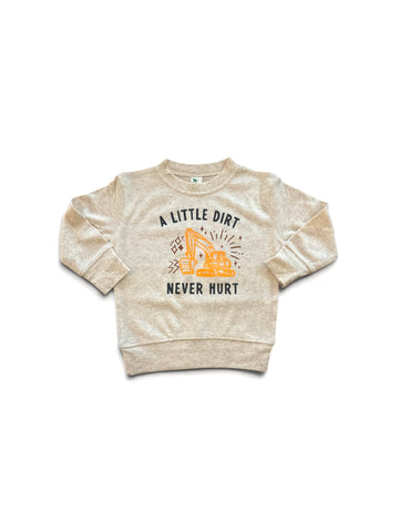 A little dirt never hurt • excavator • Toddler Long Sleeve tee