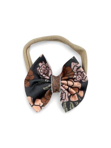 Charlotte Floral Nylon Bow