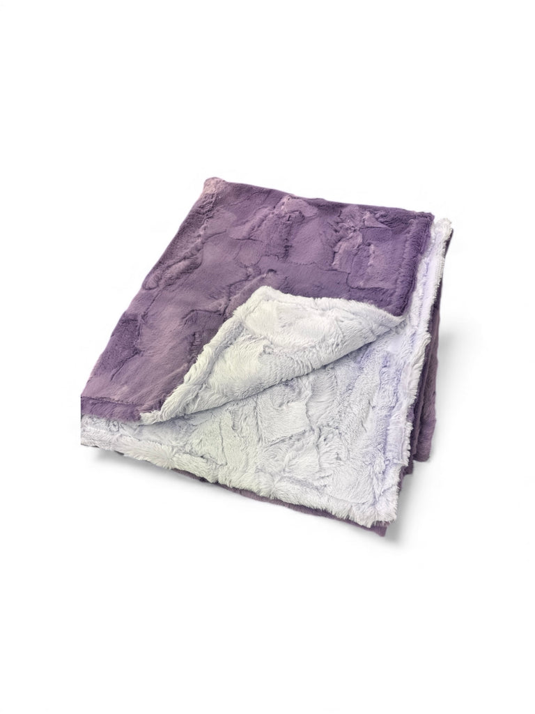 Violet+Wisteria •Duo• Toddler Sized Minky Blanket