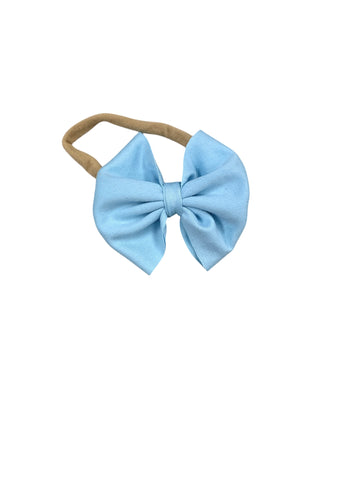 Baby Blue Nylon Bow