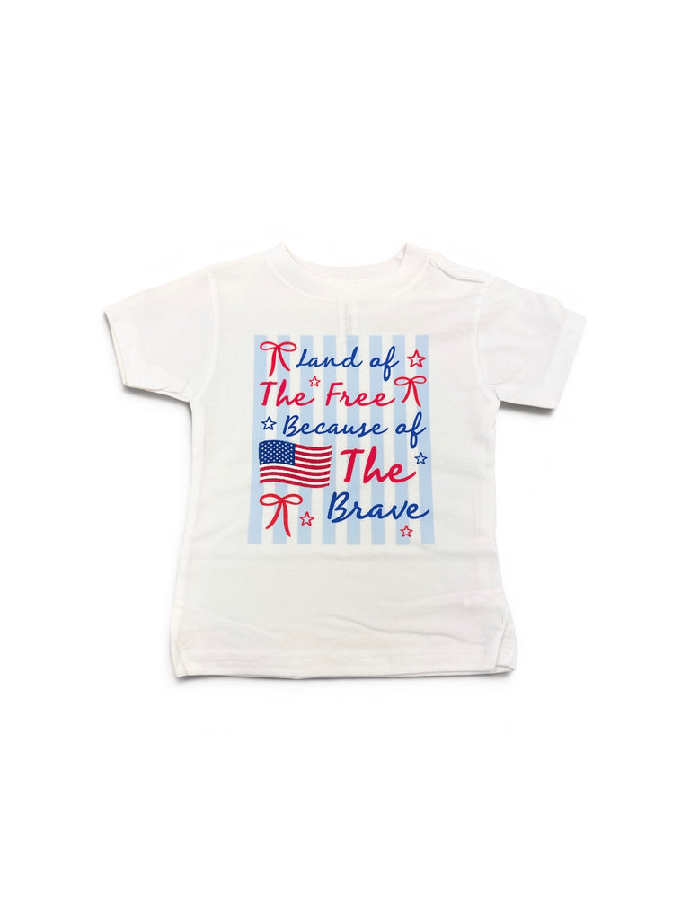 Land of the Free because of the Brave • Toddler Tee