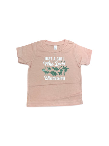 Just a girl who loves Dinosaurs • infant/toddler tee
