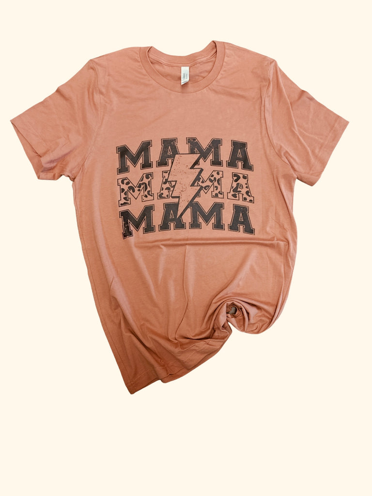 Mama • Cheetah • Lightning Bolt • graphic tee